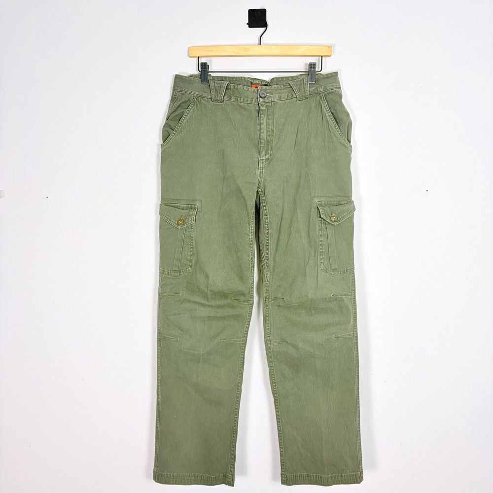 Merrell Cargo Pants Outdoor Hiking Utility‎ Work Wear Olive Green Size 34 x 31